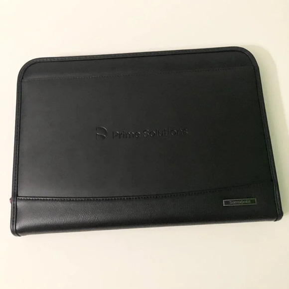Samsonite Parker Leather  Padfolio Organizer Branded By Prime Solutions - Picture 5 of 16